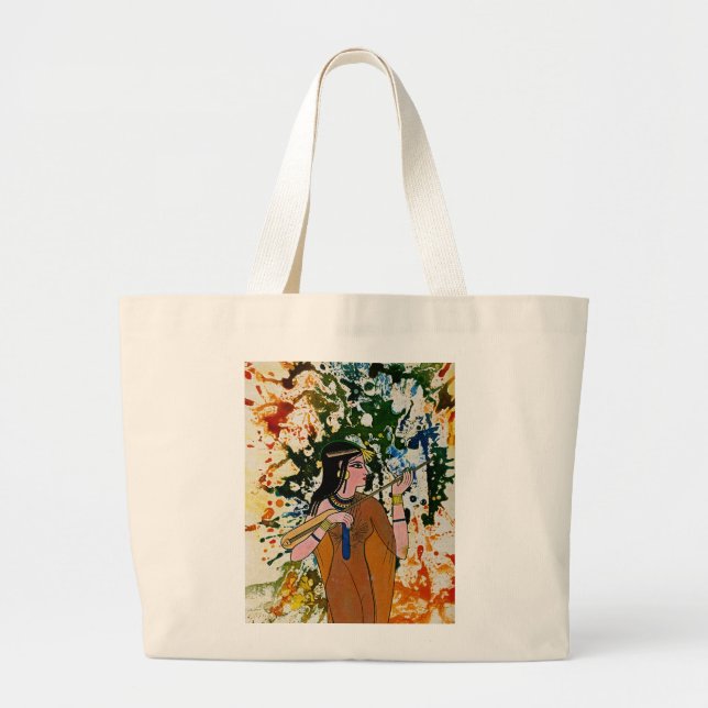 Grand Tote Bag L'Enchanteuse égyptienne par Michael Moffa (Devant)