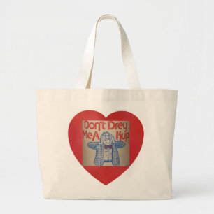 Grand Tote Bag L'énonciation Yiddish ne font pas Drey j'un Kup