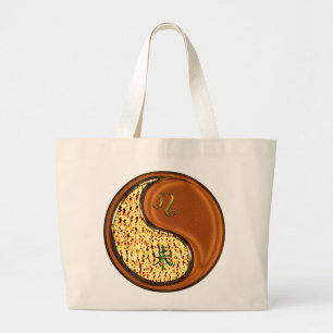 Grand Tote Bag Leo et chèvre de bois