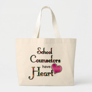 Grand Tote Bag Les conseillers d'école ont le coeur