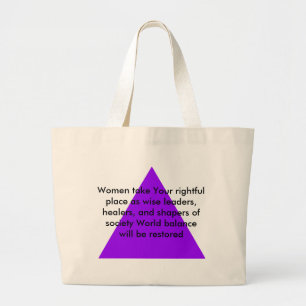 Grand Tote Bag Les femmes prennent la place qui vous revient en t