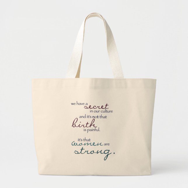 Grand Tote Bag les femmes sont fortes (Devant)