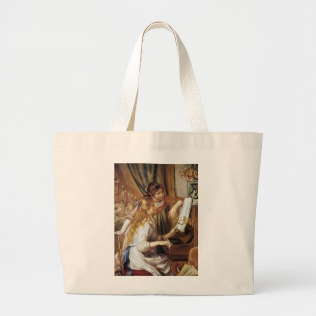 Grand Tote Bag Les filles au piano (Devant)