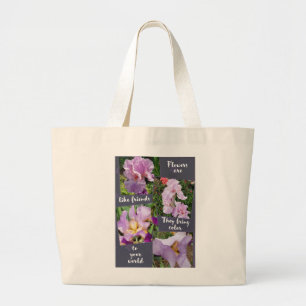 Grand Tote Bag Les fleurs sont comme des amis