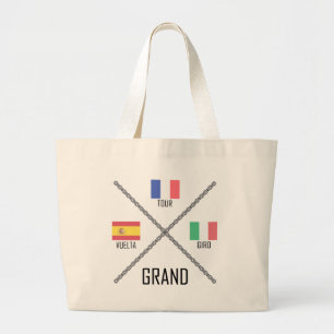 Grand Tote Bag Les grands circuits cyclistes