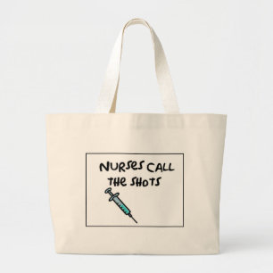 Grand Tote Bag Les infirmières appellent les tirs