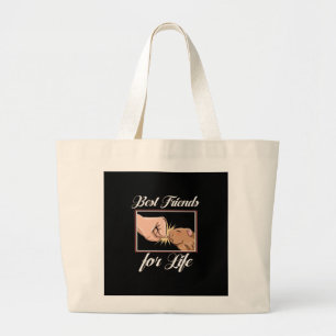 Grand Tote Bag Les meilleurs amis de la vie de la Guinée Pig Cu