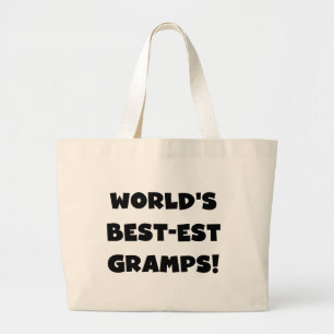Grand Tote Bag Les meilleurs cadeaux de Gramps du monde de Black 