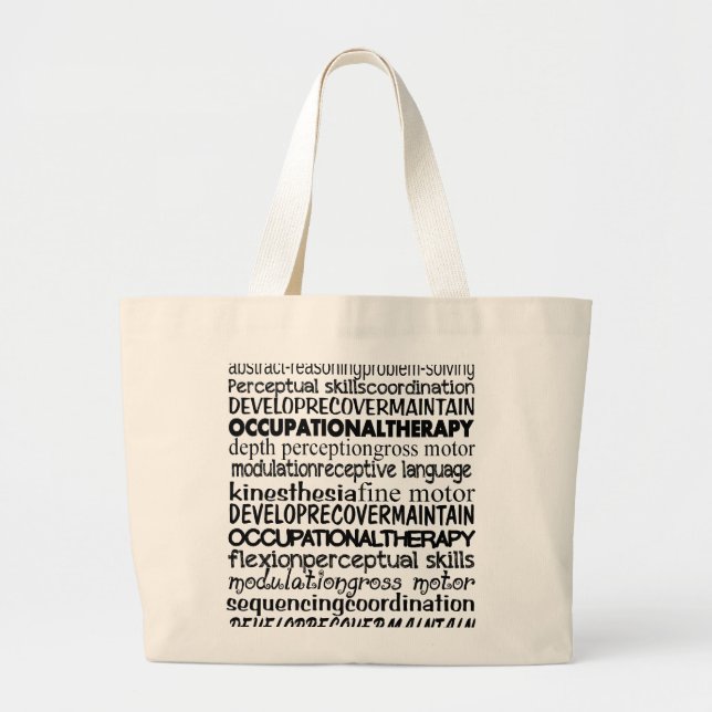Grand Tote Bag Les meilleurs cadeaux d'ergothérapie (Devant)