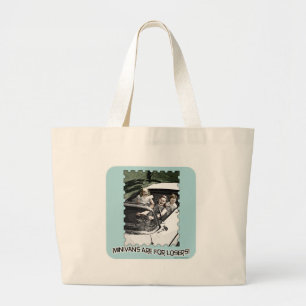 Grand Tote Bag Les minibus sont 4 perdants !