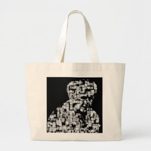 Grand Tote Bag Les mots font l'homme Fourre-tout Moshe