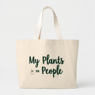 Grand Tote Bag Les plantes = les gens