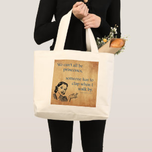 Grand Tote Bag Les princesses de SlipperyJoe applaudissent affich