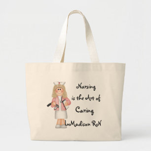 Grand Tote Bag Les soins sont l'art des soins