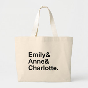 Grand Tote Bag Les Trois Soeurs Bronte   Emily Charlotte Anne