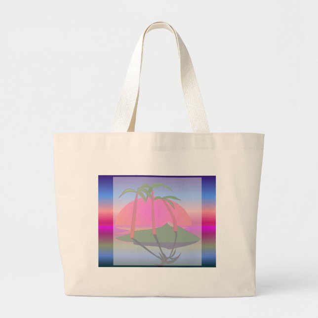 Grand Tote Bag Les Tropiques - (Devant)