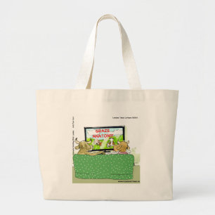 Grand Tote Bag Les Vaches Amusantes Divertissantes