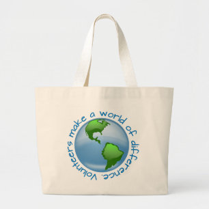 Grand Tote Bag Les volontaires font un monde de la différence