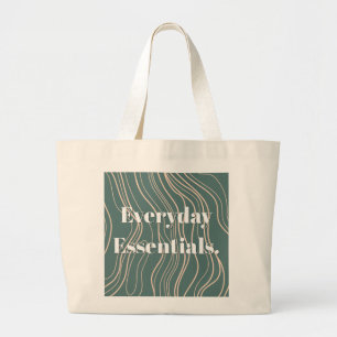 Grand Tote Bag 'L'essentiel au quotidien' Moderne Minimaliste