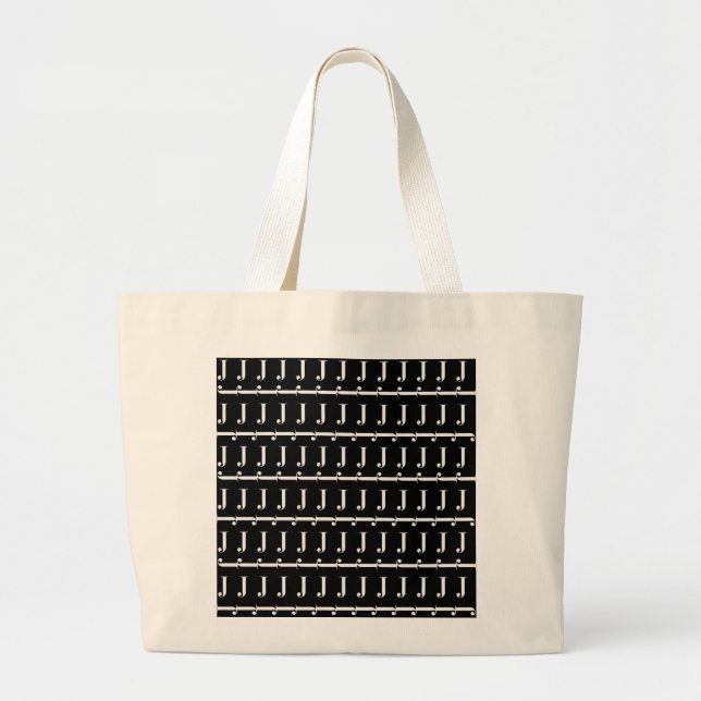 GRAND TOTE BAG LETTRE INITIALE MOYENNE J (Devant)