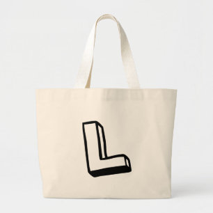 Grand Tote Bag Lettre L