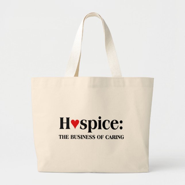 Grand Tote Bag L'hospice est dans les affaires des soins de (Devant)