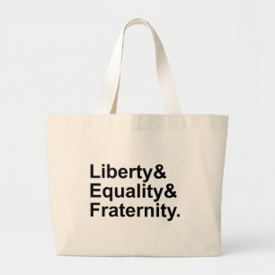 Grand Tote Bag Liberty Equality Fraternité République française D
