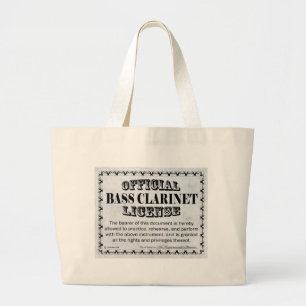 Grand Tote Bag Licence Bass Clarinet