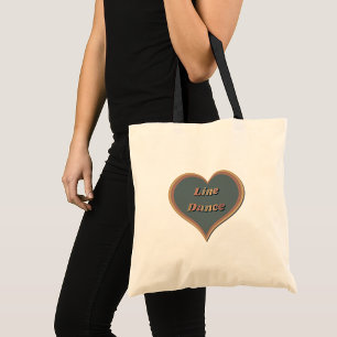 Grand Tote Bag Ligne danse amour coeur
