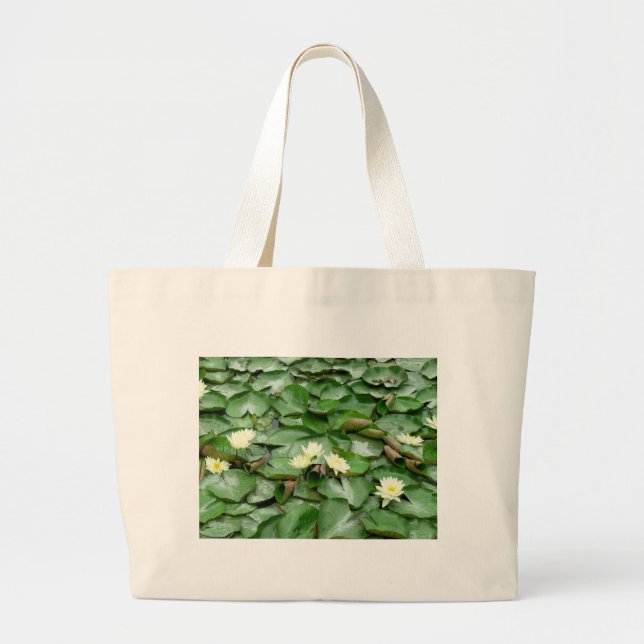 Grand Tote Bag Lillies d'eau (Devant)