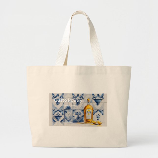 Grand Tote Bag Limoncello Gusto Poetry (Devant)