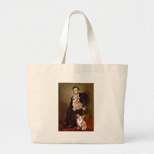 Grand Tote Bag Lincoln - Corgis Pembroke (deux)