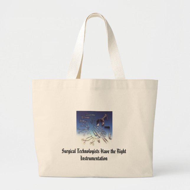 Grand Tote Bag l'instrument, les technologues chirurgicaux ont (Devant)