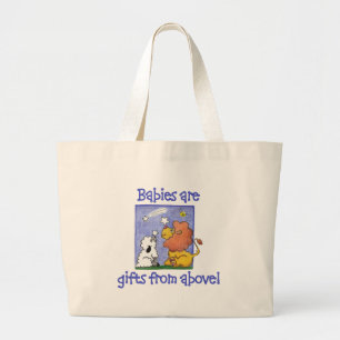 Grand Tote Bag Lion et agneau attrapent des étoiles tombantes