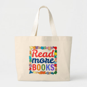 Grand Tote Bag Lire plus de livres
