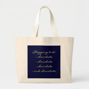 Grand Tote Bag Liste d'achats