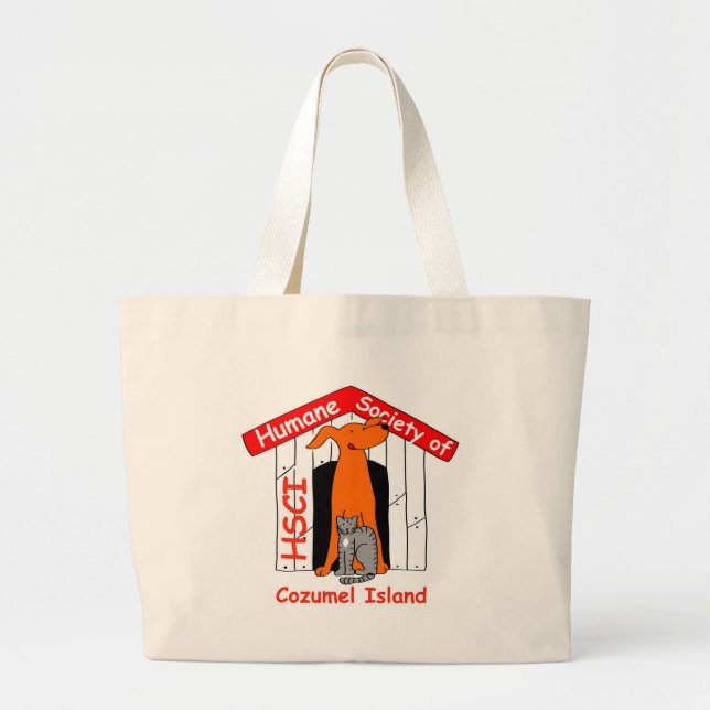 Grand Tote Bag Logo de HSCI avec le nom (Devant)