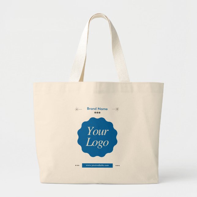 Grand Tote Bag Logo de la marque commerciale | Marque d'entrepris (Devant)