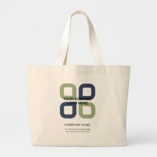 Grand Tote Bag Logo de la société Customisée avec Business Slo