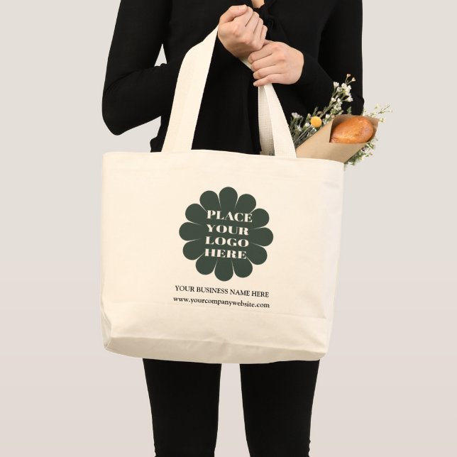 Grand Tote Bag Logo d'entreprise moderne promotionnel (Devant (produit))