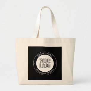 Grand Tote Bag Logo d'entreprise ou Modèle de texte de conception