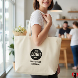 Grand Tote Bag Logo personnalisé, personnalisé pour votre entrepr