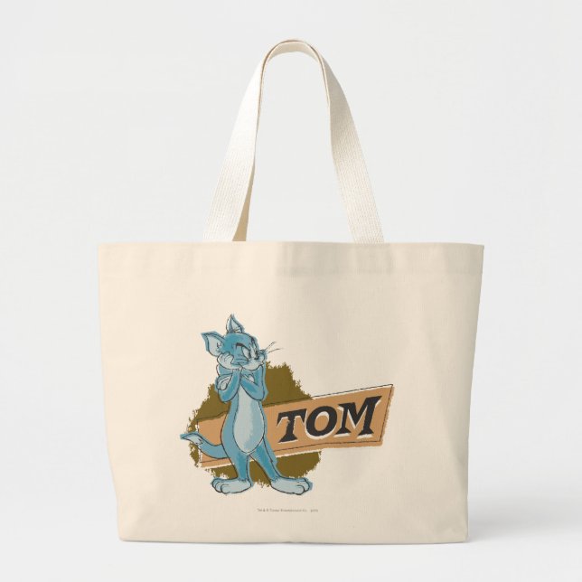 Grand Tote Bag Logo Tom Attitude (Devant)