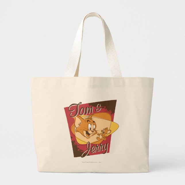 Grand Tote Bag Logo Tom et Jerry 2 (Devant)