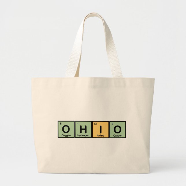 Grand Tote Bag L'Ohio a fait des éléments (Devant)