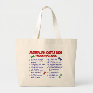 Grand Tote Bag Lois AUSTRALIENNES 2 de propriété de CHIEN de