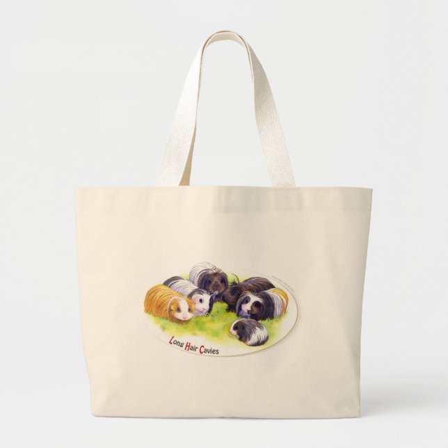 Grand Tote Bag Long Hair Cavies (Devant)