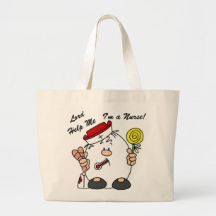 Grand Tote Bag Lord Aidez-moi Je suis infirmière