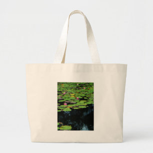 Grand Tote Bag lotus rose noir