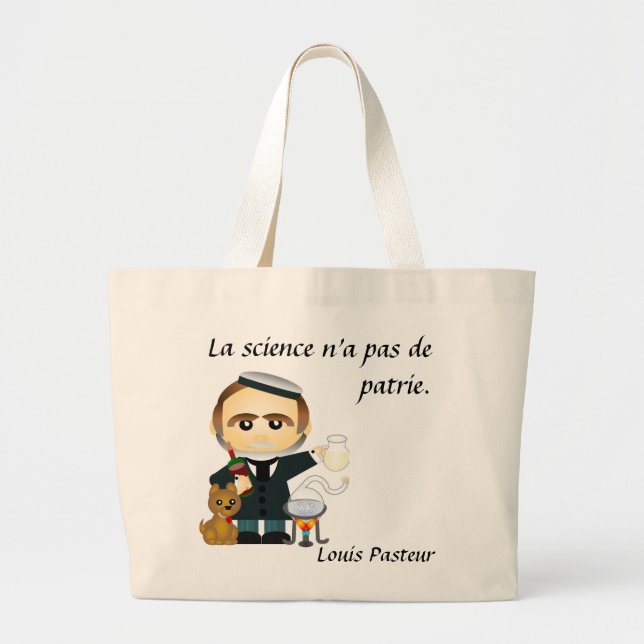 Grand Tote Bag Louis Pasteur. franc (Devant)
